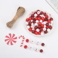 Wood Jewelry Finding Set with Linen Round stoving varnish DIY 16mm Length Approx 10 m Sold By Bag