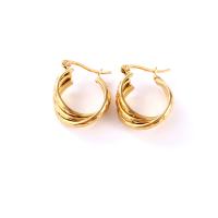 Stainless Steel Lever Back Earring, 304 Stainless Steel, gold color plated, fashion jewelry & for woman, golden, 30x20mm, Sold By Pair