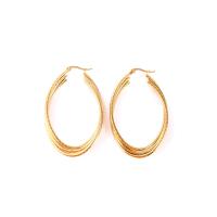 Stainless Steel Lever Back Earring, 304 Stainless Steel, gold color plated, fashion jewelry & different size for choice & for woman, golden, Sold By Pair