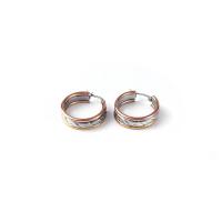 Stainless Steel Huggie Hoop Earring 304 Stainless Steel 18K gold plated fashion jewelry & for woman Sold By Pair