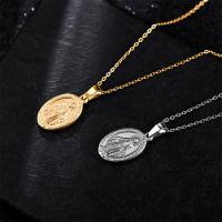 Stainless Steel Jewelry Necklace 304 Stainless Steel with 1.97inch extender chain Vacuum Plating fashion jewelry & Unisex Length Approx 17.72 Inch Sold By PC