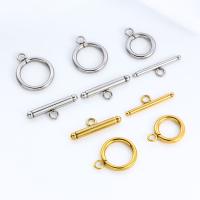 Stainless Steel Toggle Clasp 304 Stainless Steel Vacuum Plating 2 pieces & polished & DIY Sold By Bag