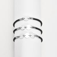 Bracelets cordon en nylon, Corde de parachute, avec Acier inoxydable 304, Réglable & bijoux de mode & pour femme, 10mm, Longueur:Environ 5.9-10.6 pouce, Vendu par PC
