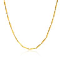 Stainless Steel Chain Necklace 304 Stainless Steel with 1.97inch extender chain 18K gold plated fashion jewelry & for woman golden 2mm Sold Per Approx 17.72 Inch Strand
