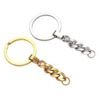 Stainless Steel Key Clasp, 304 Stainless Steel, fashion jewelry, more colors for choice, 30mm, Sold By PC