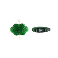 Ručno lampwork perle, Kineska Knot, možete DIY, više boja za izbor, 27x17mm, Prodano By PC