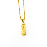 Brass Necklace Peanut gold color plated fashion jewelry & for woman golden nickel lead & cadmium free Sold By PC