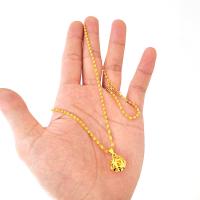 Messing Halskette, rund, goldfarben plattiert, Modeschmuck & für Frau, goldfarben, frei von Nickel, Blei & Kadmium, Länge:45 cm, verkauft von PC