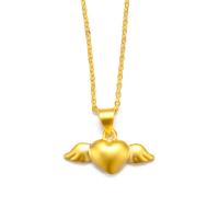 Brass Necklace, Heart, gold color plated, fashion jewelry & different styles for choice & for woman, golden, nickel, lead & cadmium free, Sold By PC