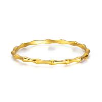 Brass Bangle Bamboo gold color plated fashion jewelry & for woman golden nickel lead & cadmium free 4.50mm Sold By PC