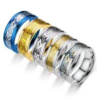 Пальцевидное Кольцо Титановой Стали, титан, Другое покрытие, Мужская & разный размер для выбора, Много цветов для выбора, 10ПК/Лот, продается Лот