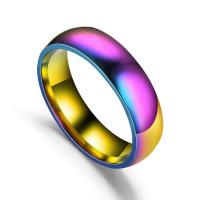 Titantium Steel δάχτυλο του δακτυλίου, Titanium Steel, επιχρυσωμένο, για άνδρες και γυναίκες & διαφορετικό μέγεθος για την επιλογή, περισσότερα χρώματα για την επιλογή, 10PCs/Παρτίδα, Sold Με Παρτίδα