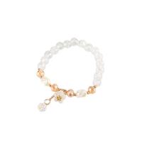 Bracelets de cristal, avec coquille de résine & perle de plastique & alliage de zinc, bijoux de mode & pour femme, plus de couleurs à choisir, Longueur:Environ 6-7 pouce, Vendu par PC