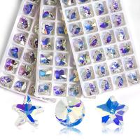 KRISTALLanhänger, Kristall, plattiert, DIY, mehrere Farben vorhanden, 14mm, 28PCs/Tasche, verkauft von Tasche