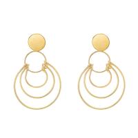 Zinc Alloy Drop Earrings plated for woman & hollow nickel lead & cadmium free Sold By Pair