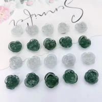 Hair Accessories DIY Findings, Resin, with Silver Foil, Rose, more colors for choice, 14mm, Approx 100PCs/Bag, Sold By Bag