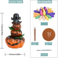 Resin Backflow Burner half handmade Halloween Design & for home and office & durable Sold By PC