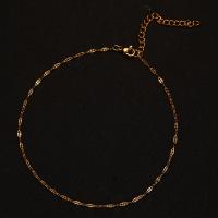 Anklet i rustfrit stål, 304 rustfrit stål, med 1.97inch extender kæde, mode smykker & forskellige længde for valg & for kvinde, flere farver til valg, Solgt af PC