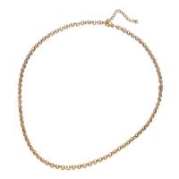 304 Edelstahl Halskette, mit Verlängerungskettchen von 1.97inch, Modeschmuck & unisex, keine, 3.50mm, Länge:ca. 17.72 ZollInch, verkauft von PC