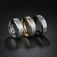 Titanium Čelik Finger Ring, modni nakit & bez spolne razlike & različite veličine za izbor, više boja za izbor, 8x2mm, Prodano By PC