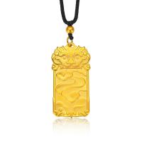 Bijoux pendentifs en laiton, dragon, Placage de couleur d'or, DIY & pour homme, doré, protéger l'environnement, sans nickel, plomb et cadmium, 23x45mm, Vendu par PC