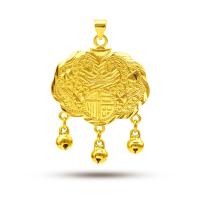 Brass Jewelry Pendants, Longevity Lock, gold color plated, DIY & different designs for choice, golden, nickel, lead & cadmium free, Sold By PC