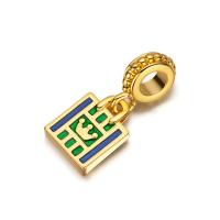 Brass Jewelry Pendants Handbag gold color plated DIY & enamel nickel lead & cadmium free Sold By PC