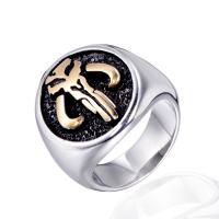 Titan Edelstahl Ringe, Titanstahl, plattiert, unisex & verschiedene Größen vorhanden, keine, verkauft von PC