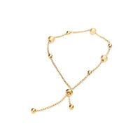 Stainless Steel Jewelry Bracelet, 304 Stainless Steel, 18K gold plated, adjustable & for woman, Length:Approx 6-8 Inch, Sold By PC