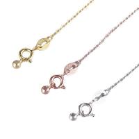 Thailand Sterling Silver Necklace, plated, for woman, more colors for choice, Length:Approx 17.71 Inch, 3PCs/Lot, Sold By Lot