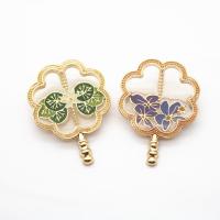Tibetan Style Brooches, gold color plated, different styles for choice & for woman, nickel, lead & cadmium free, 45x35mm, Sold By PC