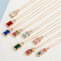 Crystal Tibetan Style Necklace, with Crystal, with 5cm extender chain, gold color plated, Unisex & different styles for choice & with rhinestone, more colors for choice, nickel, lead & cadmium free, Length:Approx 50 cm, Sold By PC