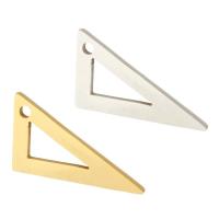 Stainless Steel Pendants, 304 Stainless Steel, Triangle, Vacuum Plating, Unisex & hollow, more colors for choice, 18x10x1mm, Hole:Approx 1mm, Approx 10PCs/Bag, Sold By Bag