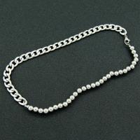 Ожерелья из латуни, титан, с Латунь, ювелирные изделия моды & Женский, оригинальный цвет, не содержит никель, свинец, длина:Приблизительно 47 см, продается PC