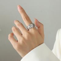 Titan Edelstahl Ringe, Titanstahl, plattiert, Modeschmuck & für Frau, keine, frei von Nickel, Blei & Kadmium, 1.1*2cm, verkauft von PC