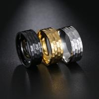 Anillo de dedo de Titantium Acero, Partículas de acero, Joyería & unisexo & diverso tamaño para la opción, más colores para la opción, 8x2mm, Vendido por UD