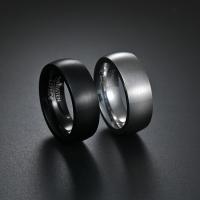 Tungsten stålring för män, Volfram stål, mode smycken & Unisex & olika storlek för val, fler färger för val, 8x3.30mm, Säljs av PC