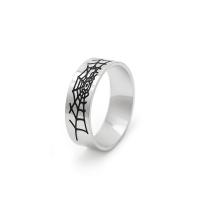 Titanium Steel Finger Ring, different size for choice & for man & enamel, 8mm, US Ring Size:7-12, Sold By PC