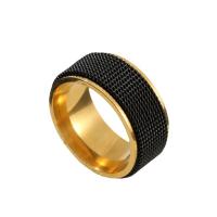 Палец кольцо из нержавеющей стали, Нержавеющая сталь 304, вращающийся & Мужская & разный размер для выбора, размер:6-10, продается PC