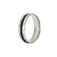 Enamel Stainless Steel Finger Ring 304 Stainless Steel Unisex original color 6mm US Ring Sold By PC