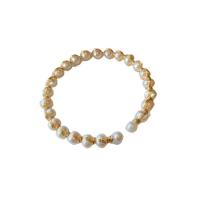 Sötvatten odlade Pearl Bracelet, Freshwater Pearl, med Mässing, mode smycken & för kvinna, 55mm, Säljs av PC