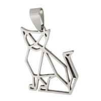 Stainless Steel Animal Pendants, 304 Stainless Steel, Unisex & hollow, original color, 23x29x1mm, Hole:Approx 4mm, Approx 10PCs/Bag, Sold By Bag