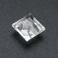 Transparent Acrylic Beads, Square, DIY, clear, 9.50x9x7mm, Hole:Approx 1mm, Sold By Bag