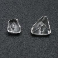Perles acryliques transparentes, Acrylique, triangle, DIY & normes différentes pour le choix, transparent, Trou:Environ 1mm, Vendu par sac