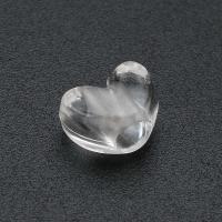 Perles acryliques transparentes, Acrylique, coeur, DIY, transparent, 10x9x6mm, Trou:Environ 4mm, Vendu par sac