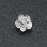 Perles acryliques transparentes, Acrylique, fleur, DIY, transparent, 7x7x4mm, Trou:Environ 1mm, Vendu par sac