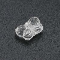 Perles acryliques transparentes, Acrylique, papillon, DIY, transparent, 6x9x4mm, Trou:Environ 1mm, Vendu par sac