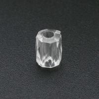 Perles acryliques transparentes, Acrylique, pilier, DIY, transparent, 8x6x6mm, Trou:Environ 2mm, Vendu par sac