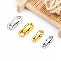 304 Stainless Steel Interlocking Clasp, Vacuum Ion Plating, DIY & different size for choice, more colors for choice, 2PCs/Bag, Sold By Bag