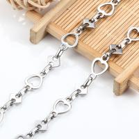 Stainless Steel Jewelry Chain 304 Stainless Steel electrolyzation DIY original color 8.5mm 9.5mm Sold By m